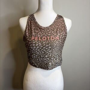 Peloton X WITH Collab Sports Bra Sz XL Women’s Brown Riverstone High Neck